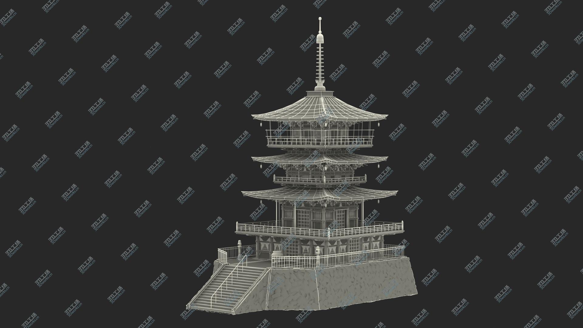 images/goods_img/2021040164/3D Japanese Temple Three Story Pagoda Seiganto Ji/3.jpg